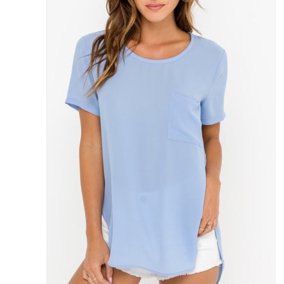 NWT Breezy Side Slit Tee SML